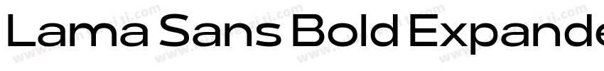 Lama Sans Bold Expanded字体转换